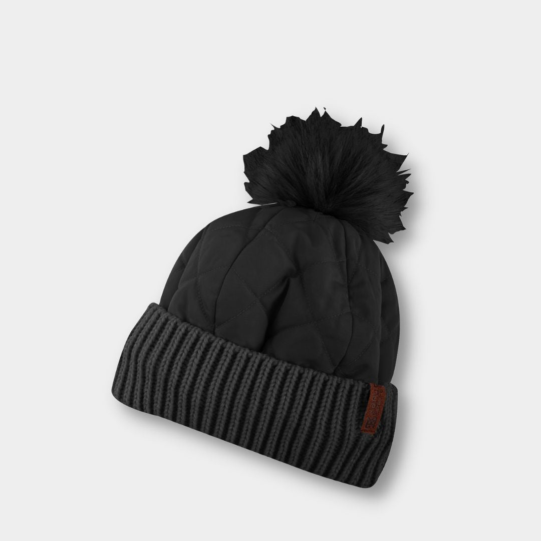 Collie Cuff Beanie with Pom