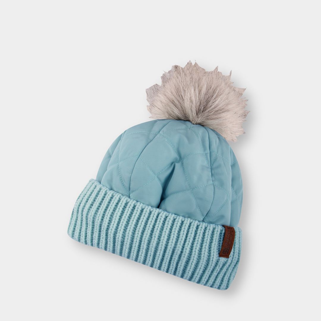 Collie Cuff Beanie with Pom