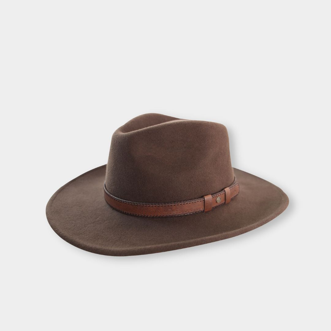 Maclean Felt Wide Brimmed Hat with Earflaps