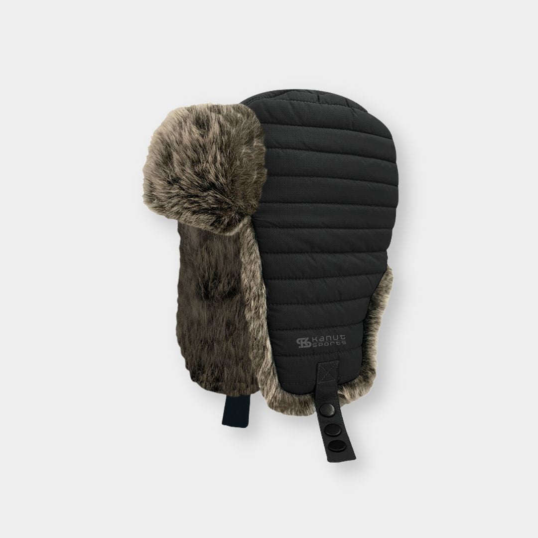 Black Nylon Padded Trapper