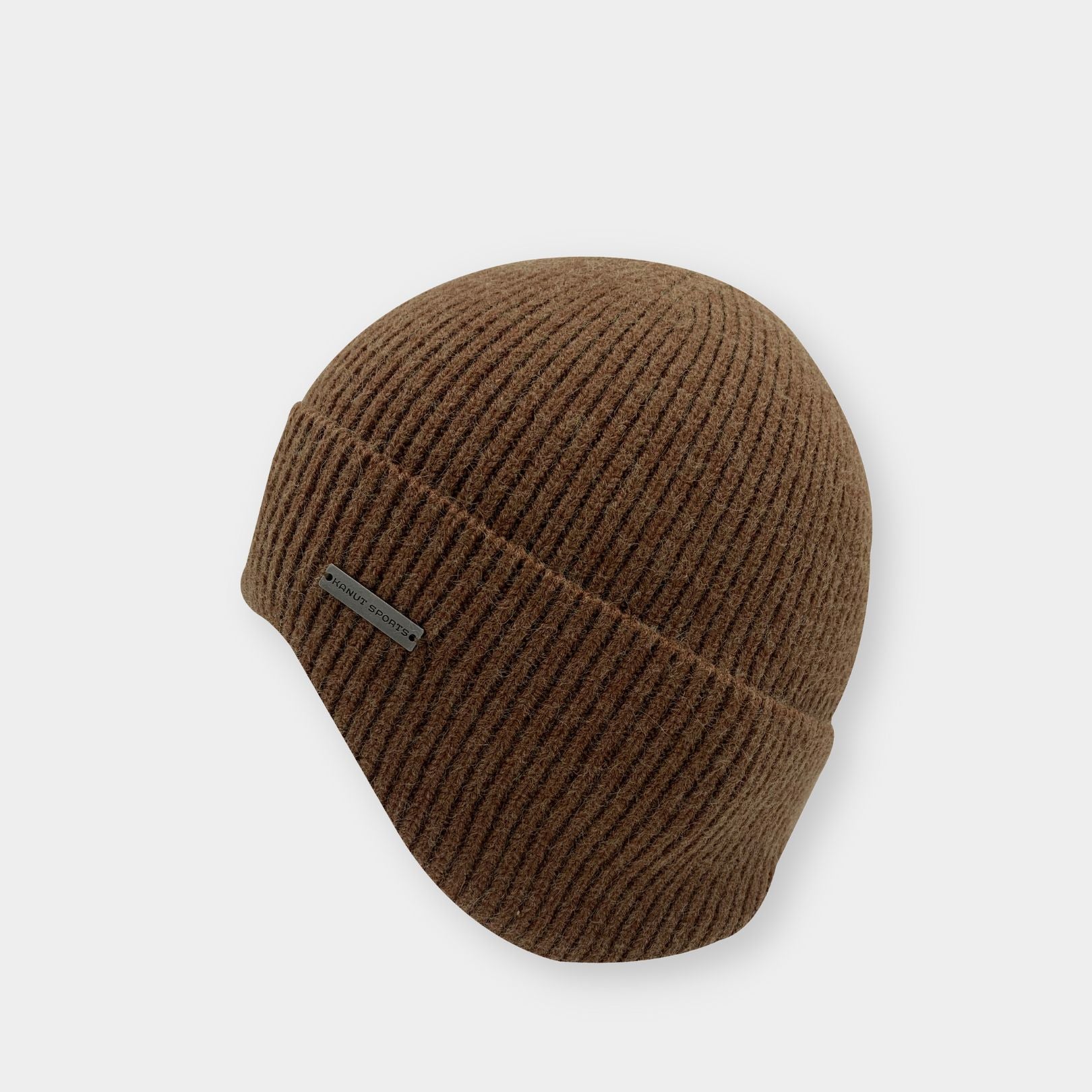 Smoky Earflap Cuff Beanie