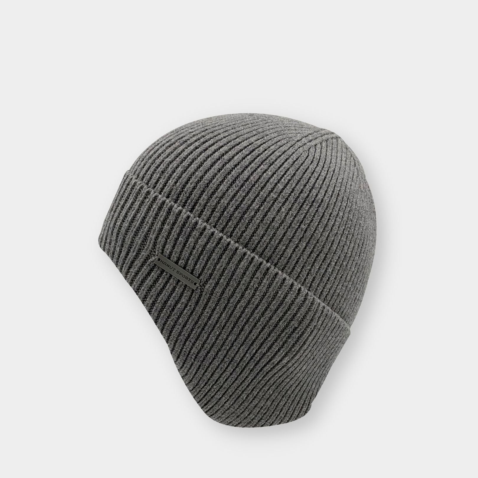 Smoky Earflap Cuff Beanie