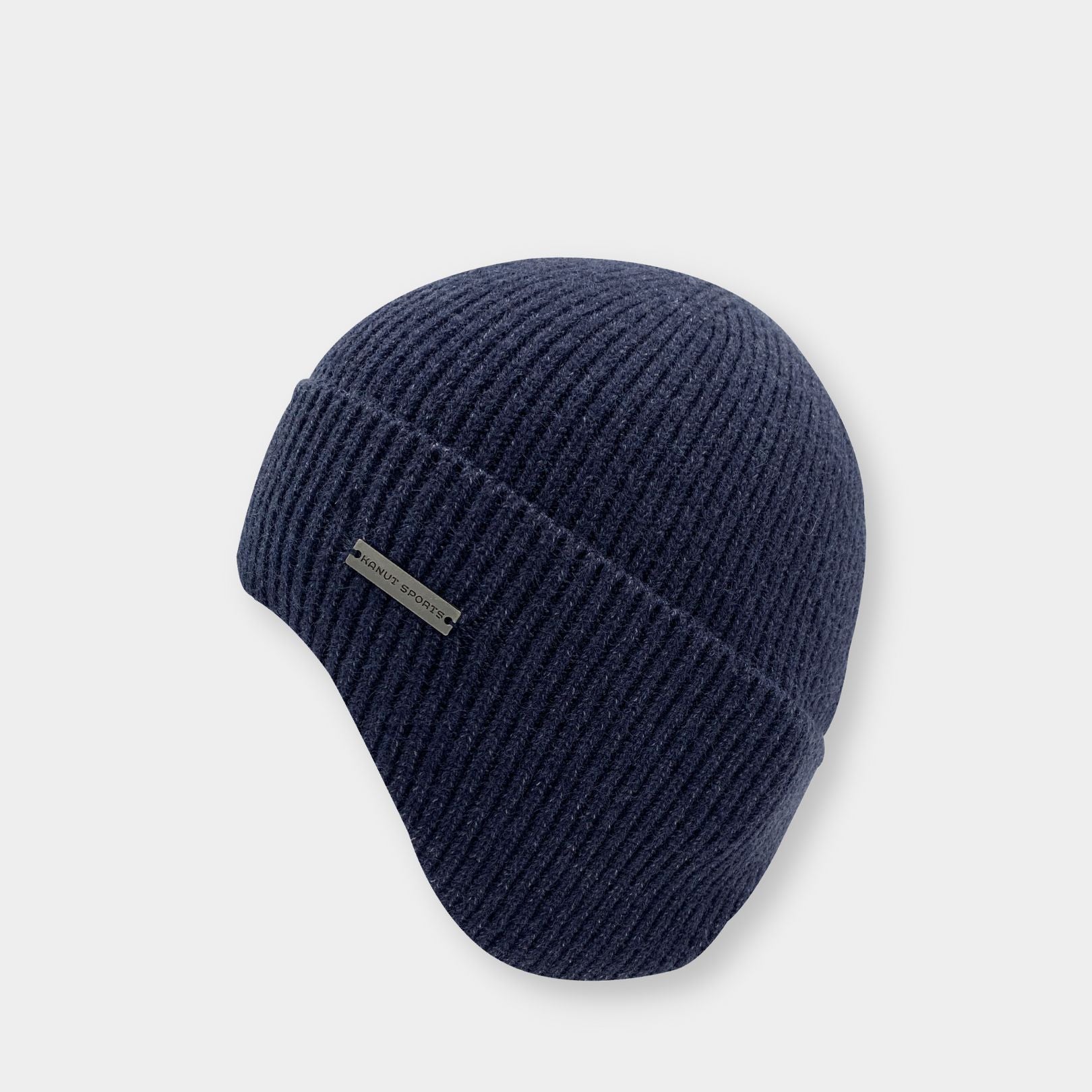 Smoky Earflap Cuff Beanie