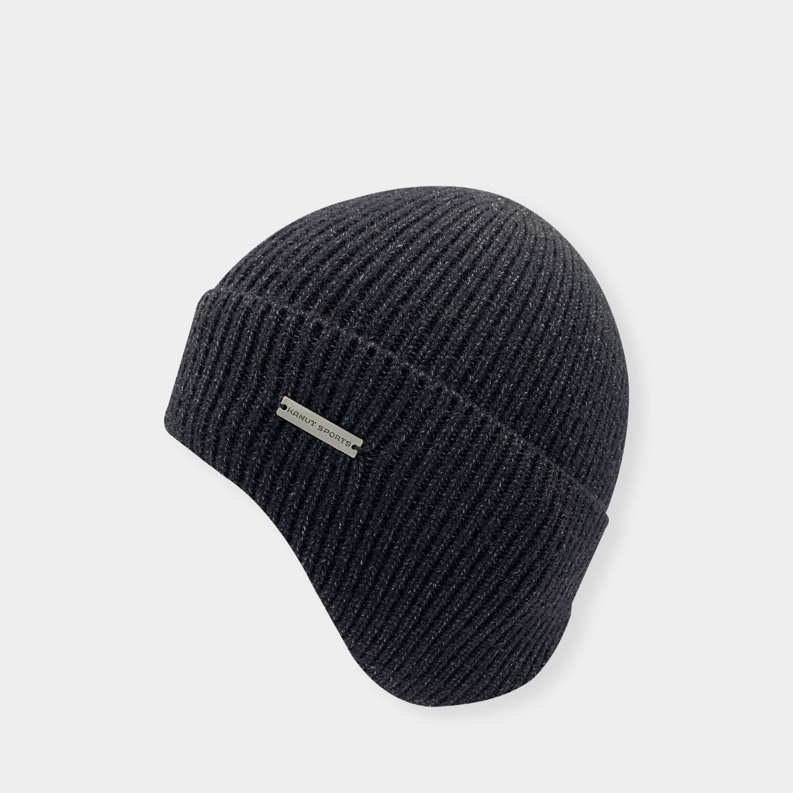Smoky Earflap Cuff Beanie
