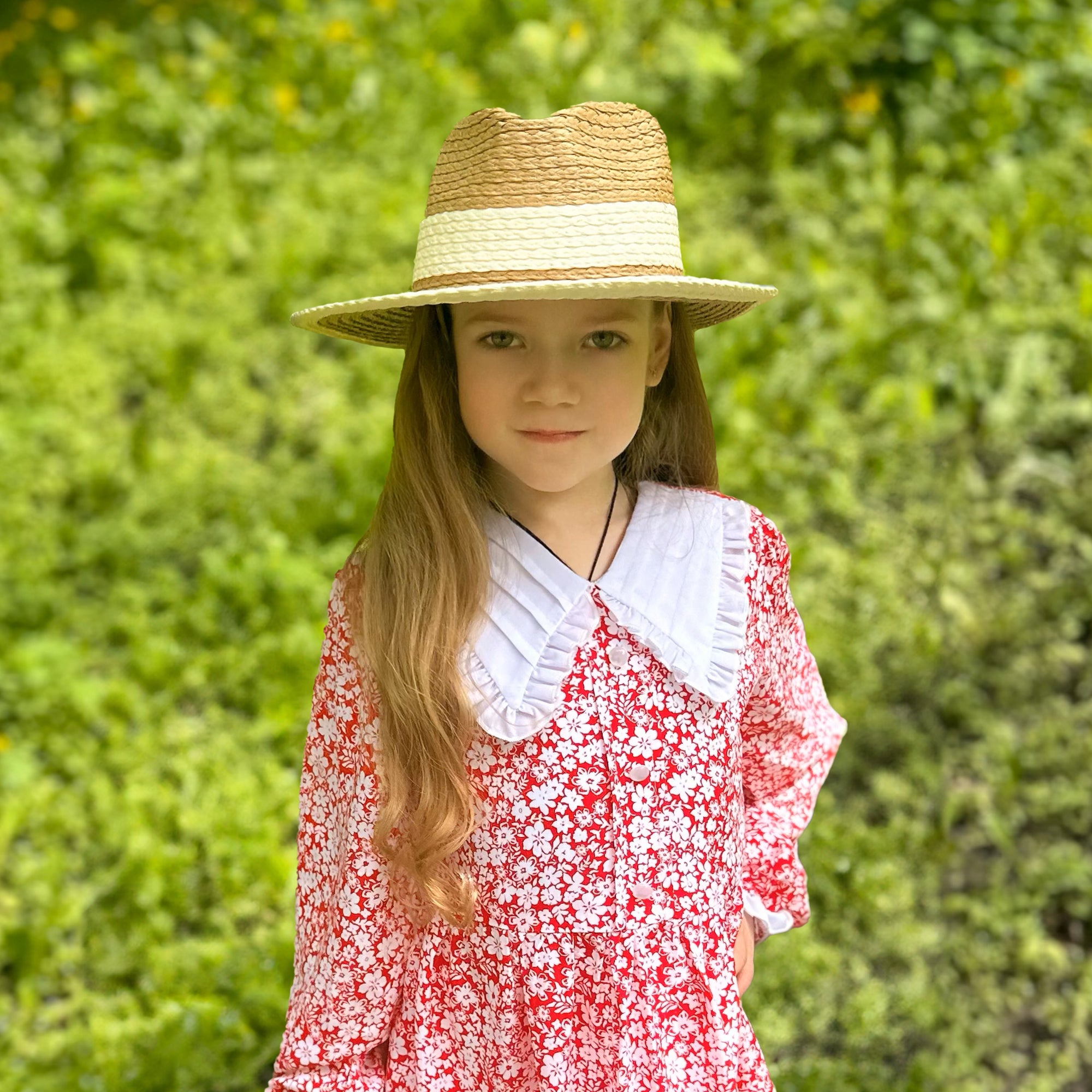 Brandy Kids Straw Sun Hat
