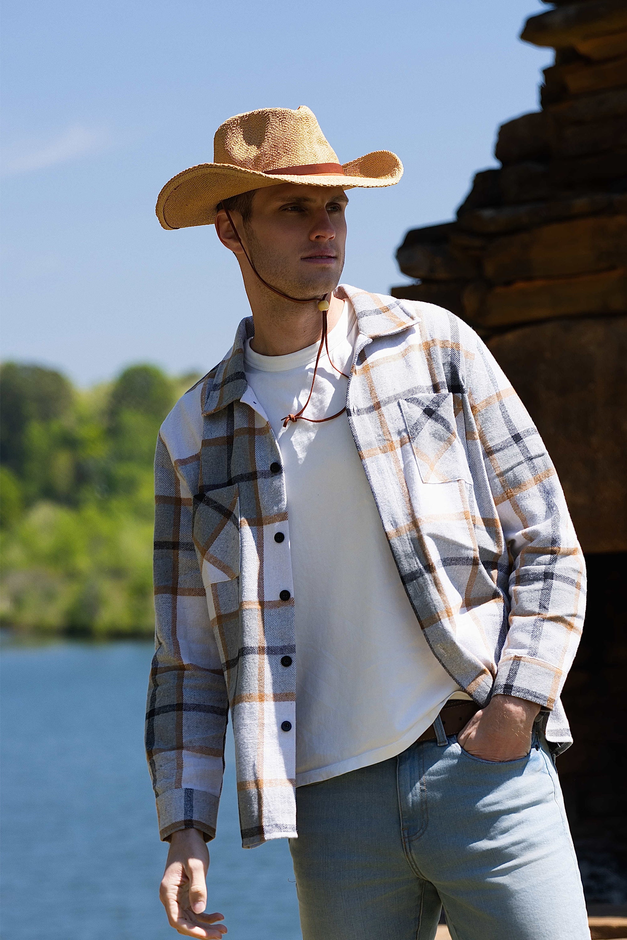 Coles Straw Western Hat