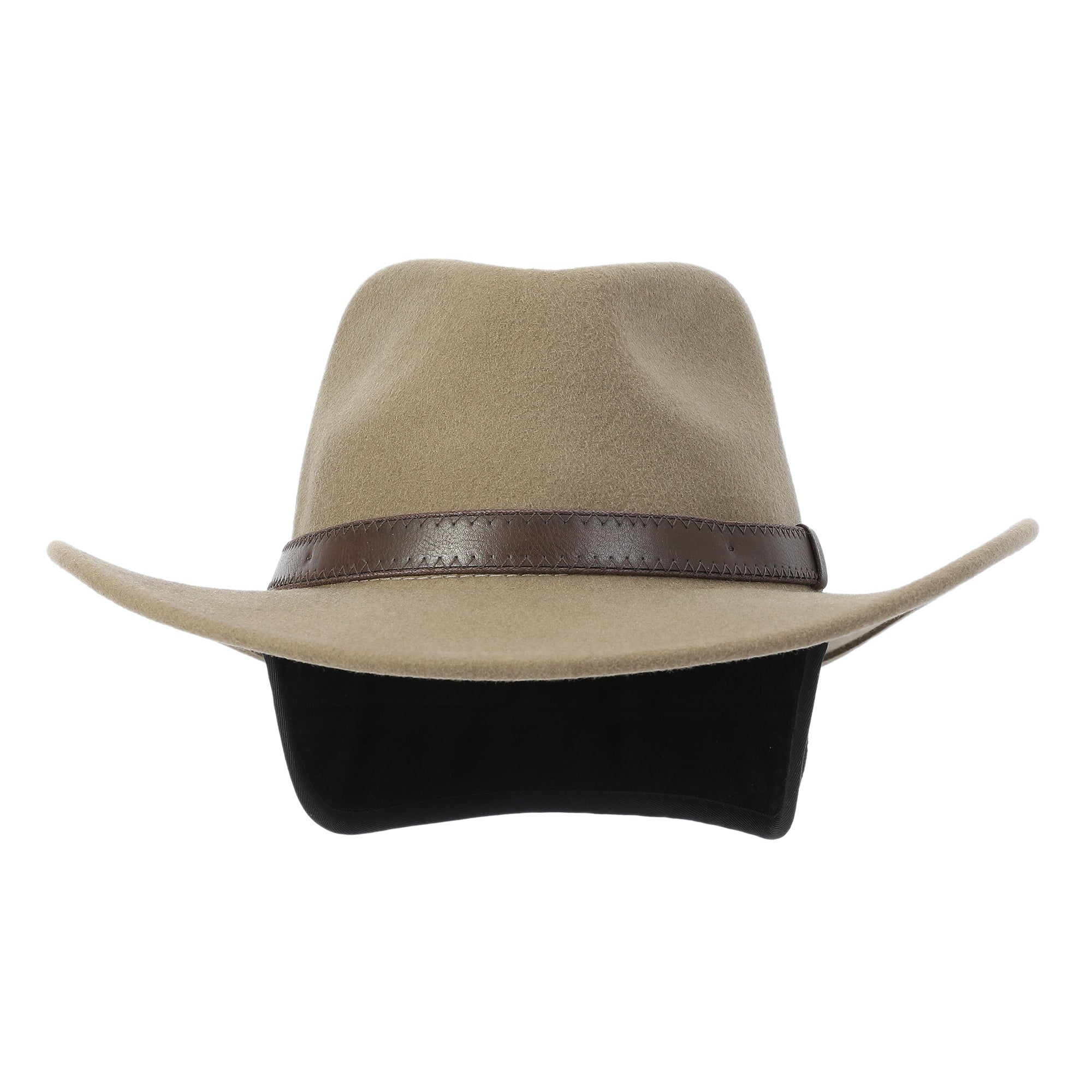 MACLEAN Western Wool Felt Hat with Hidden Wool-Blend Ear Flaps