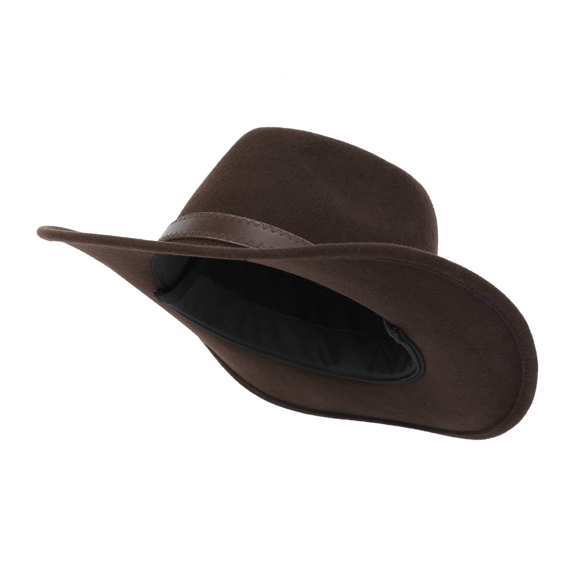 MACLEAN Western Wool Felt Hat with Hidden Wool-Blend Ear Flaps