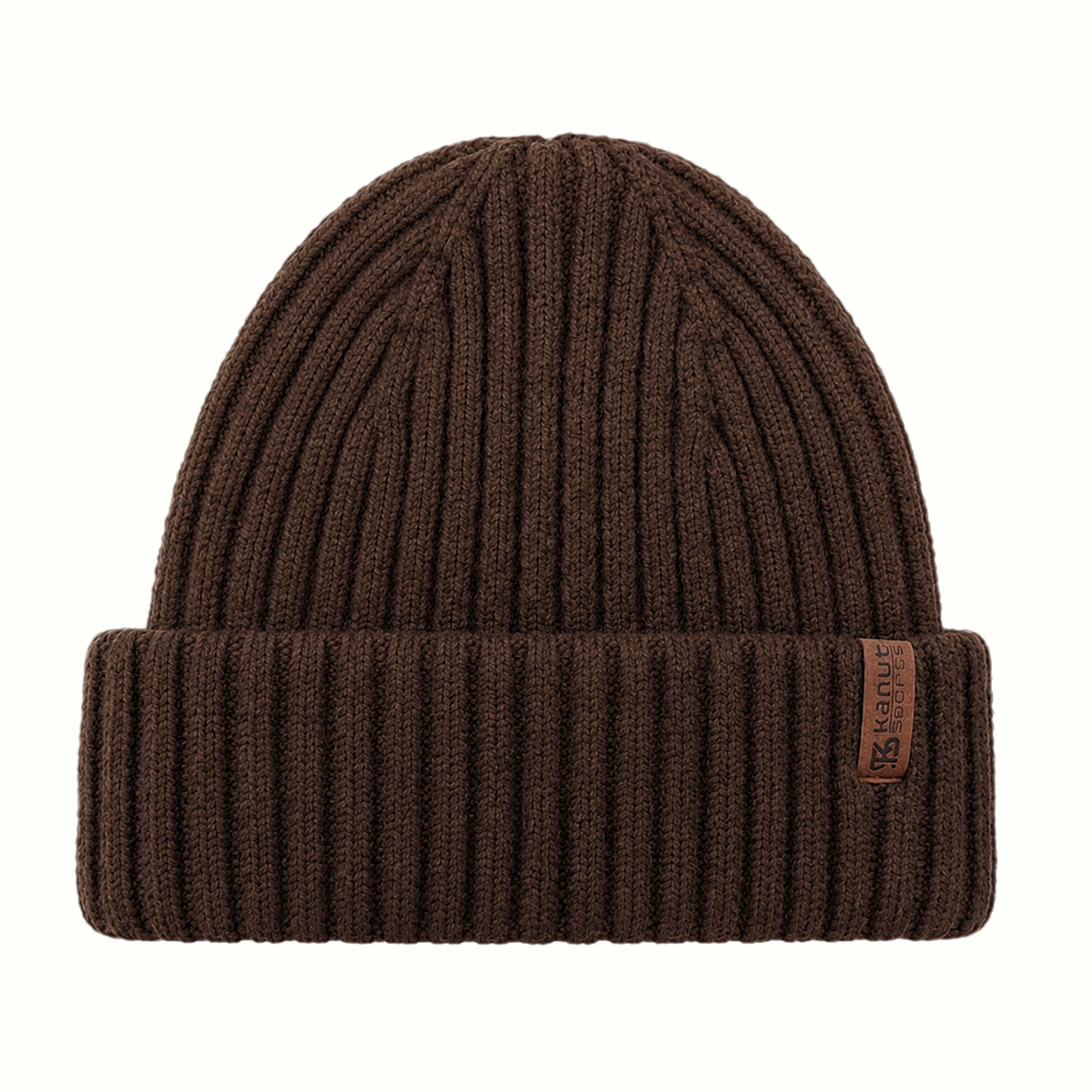 MOBILE Classic Double-Layer Rib-Knit Cuffed Beanie