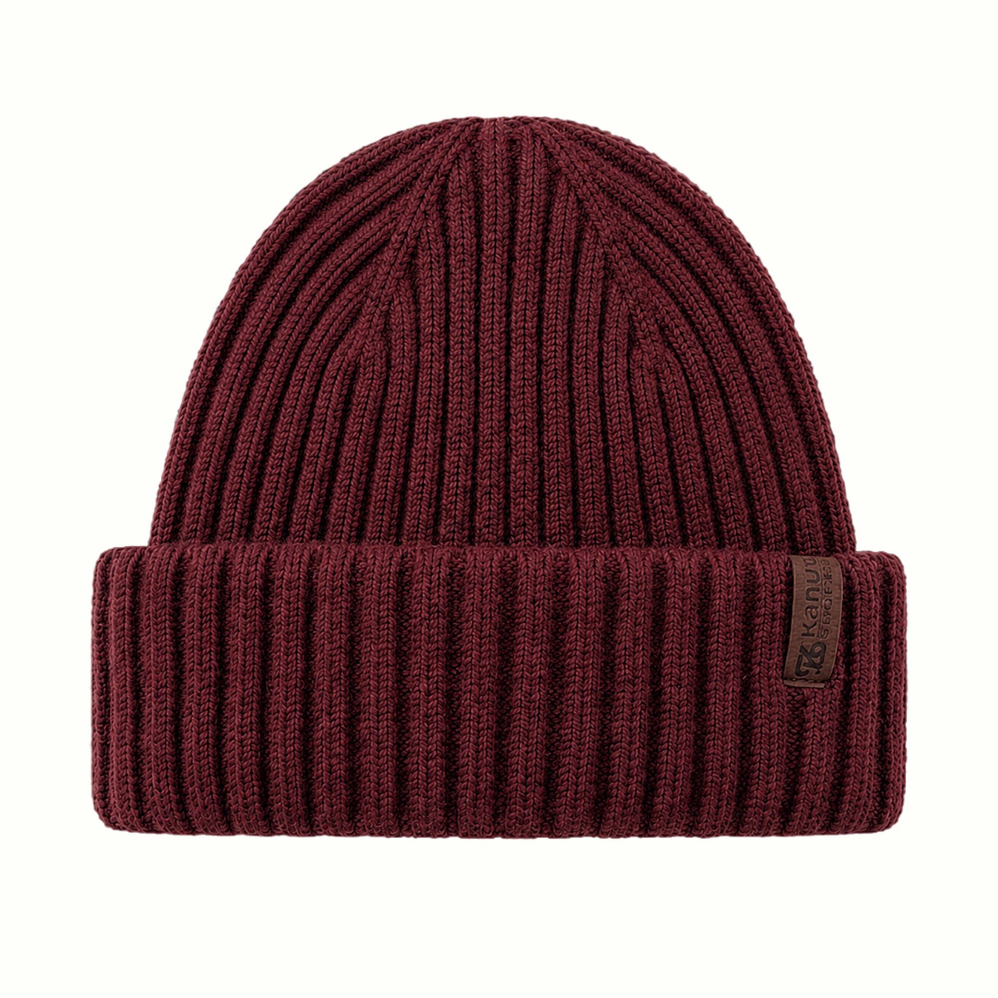 MOBILE Classic Double-Layer Rib-Knit Cuffed Beanie
