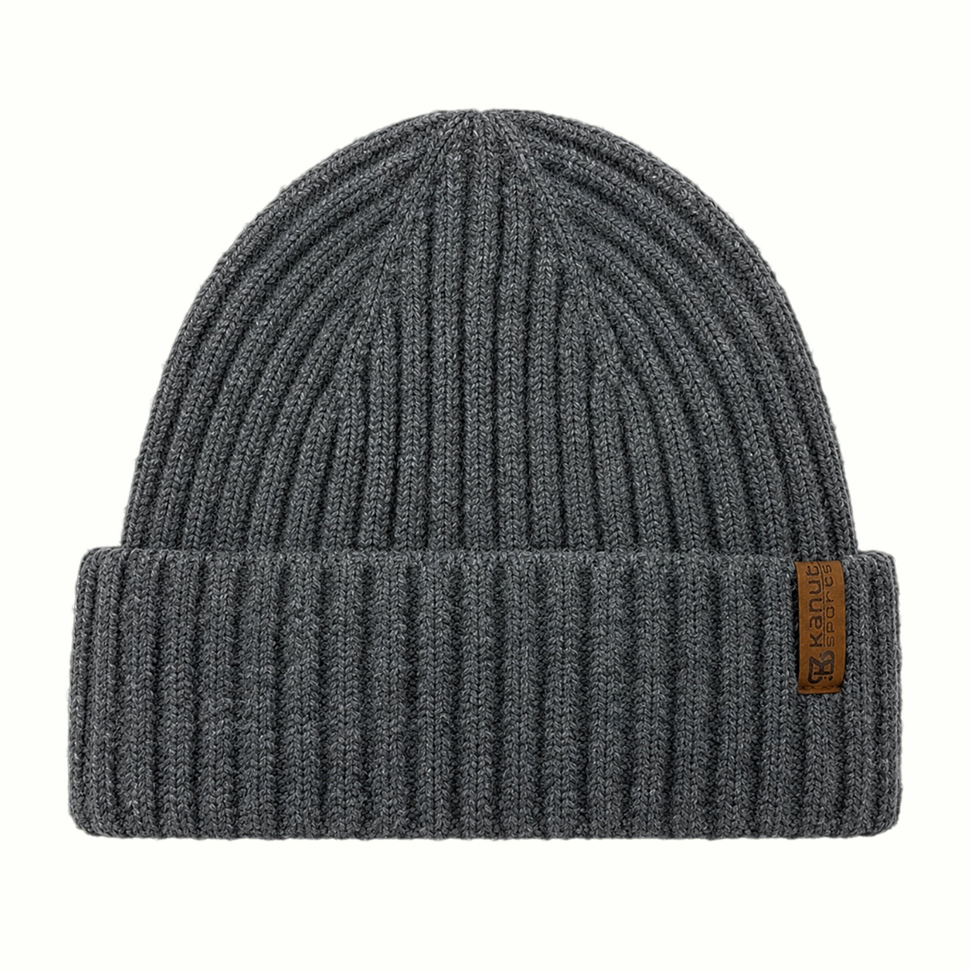 MOBILE Classic Double-Layer Rib-Knit Cuffed Beanie
