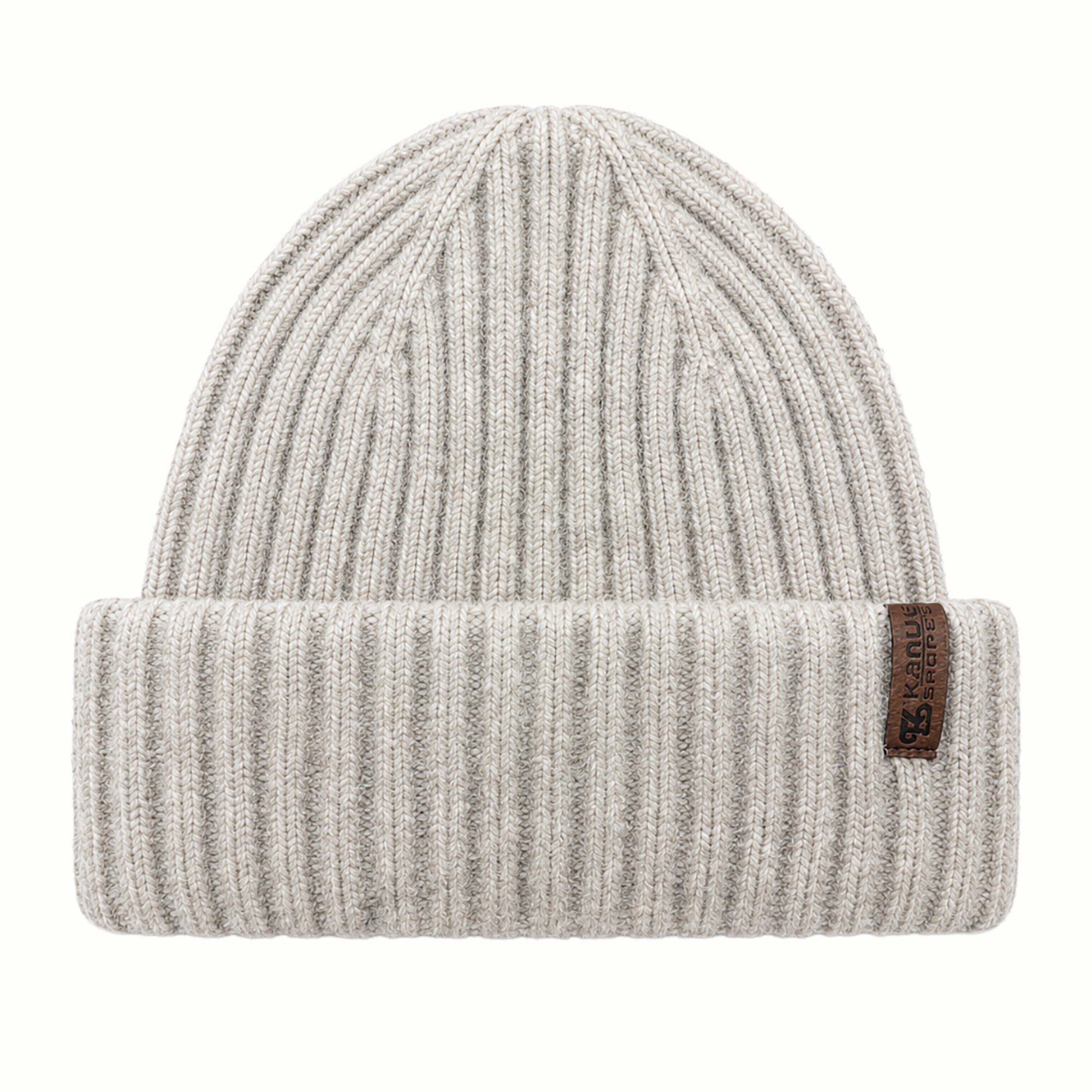MOBILE Classic Double-Layer Rib-Knit Cuffed Beanie