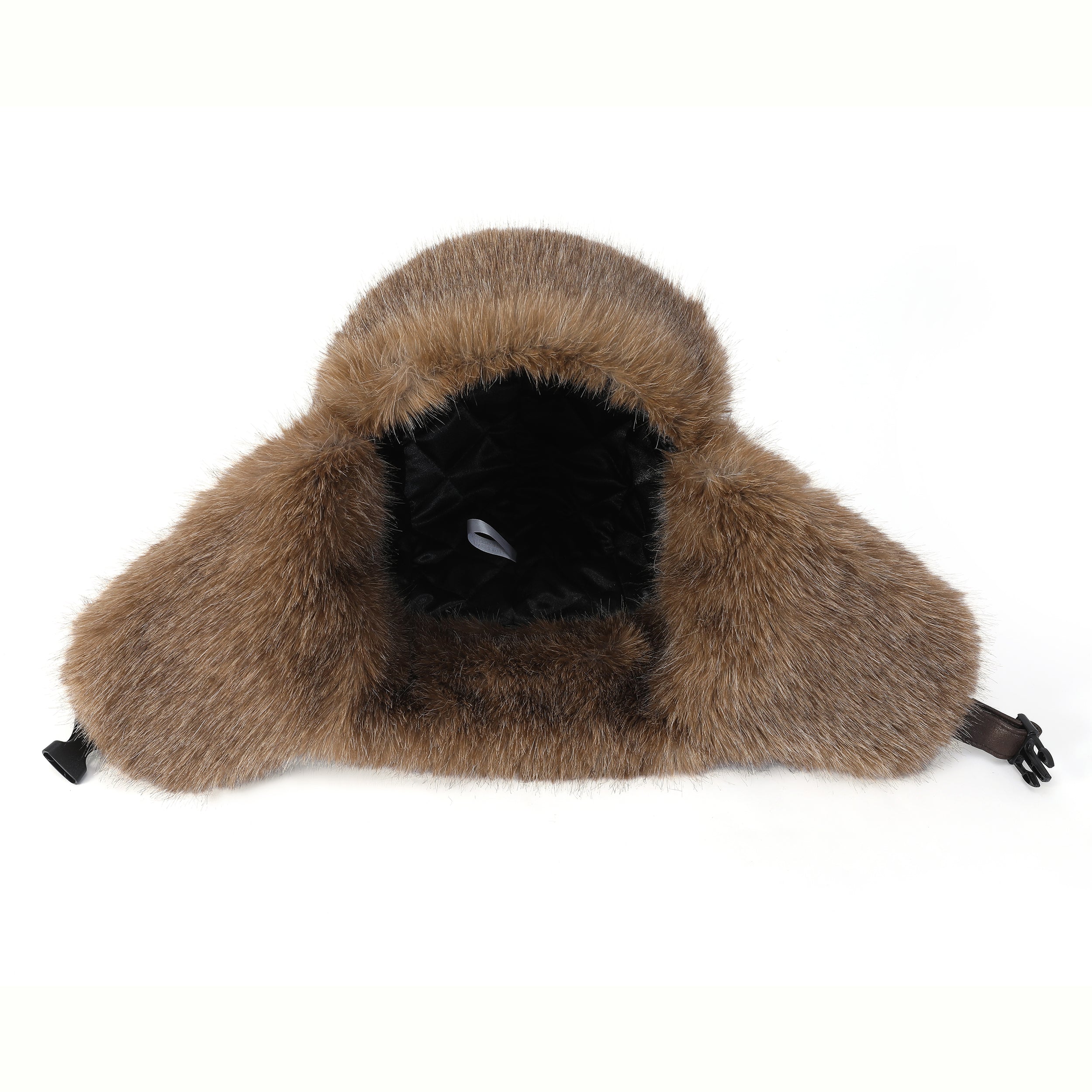 MOHAWK Faux Leather & Canvas Trapper Hat