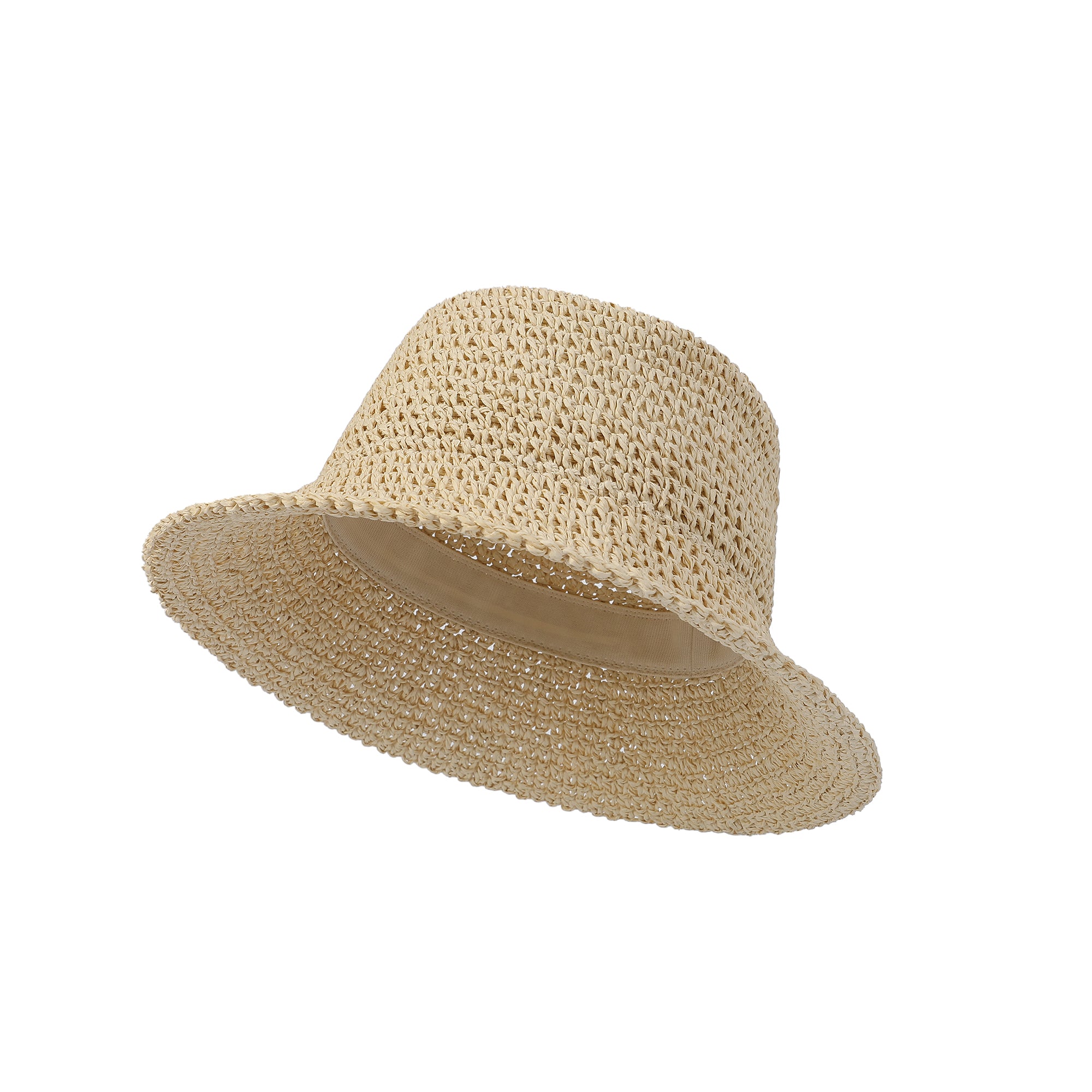 Moriah Women’s Crochet Paper Bucket Sun Hat