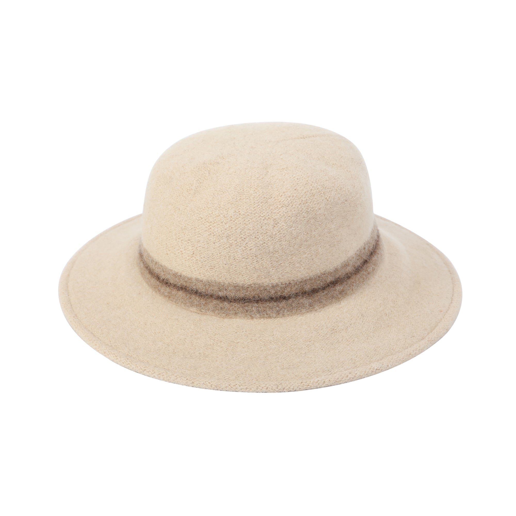 SOHO 100% Wool Wide-Brim Knit Hat