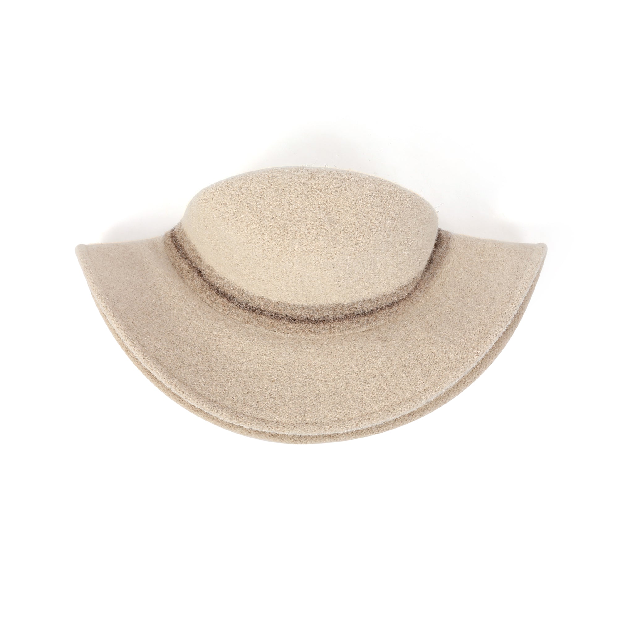 SOHO 100% Wool Wide-Brim Knit Hat