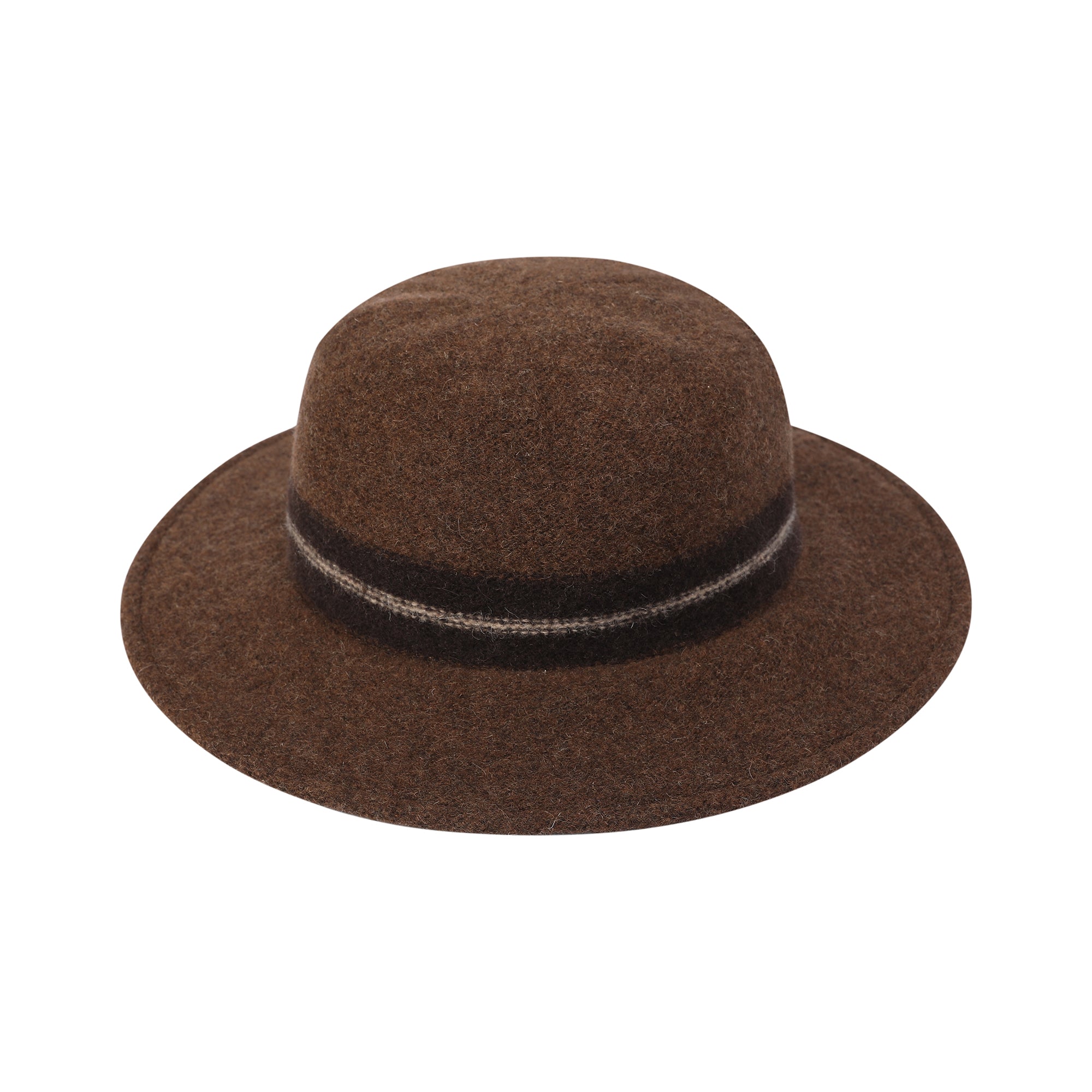 SOHO 100% Wool Wide-Brim Knit Hat