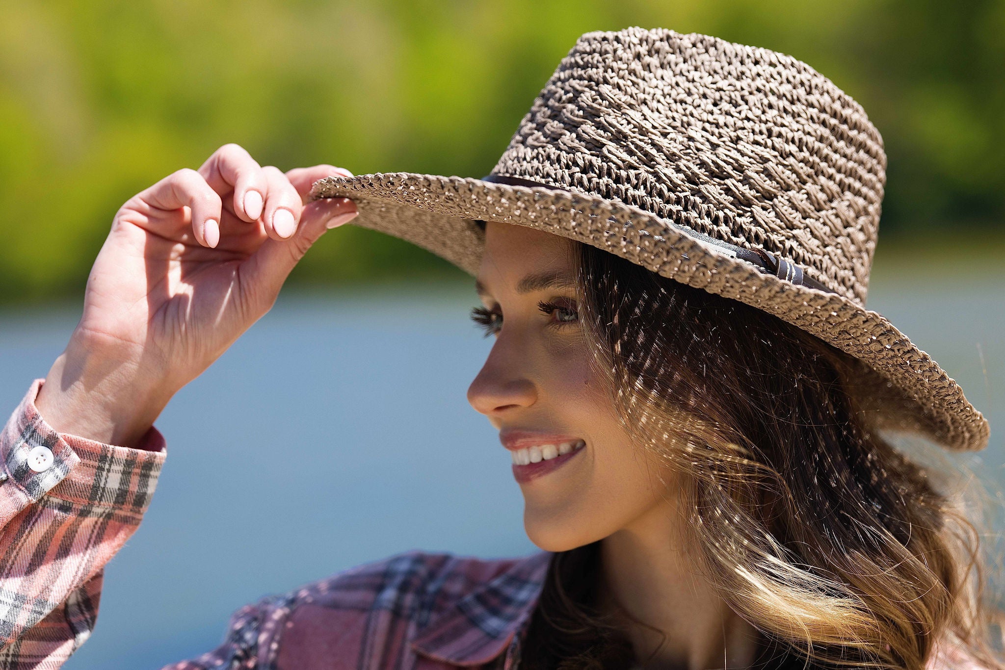 Lakota Straw Cow girl Western Hat