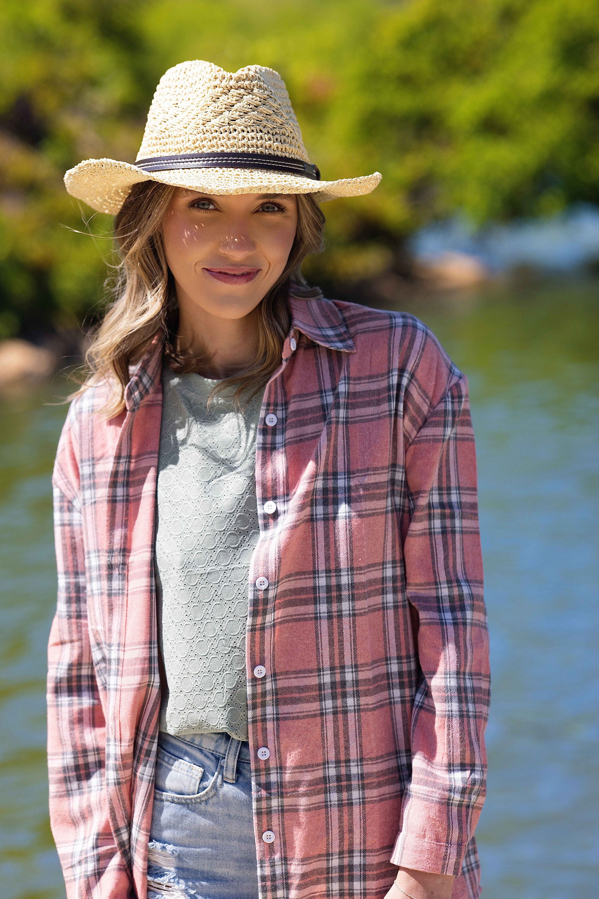 Lakota Straw Cow girl Western Hat