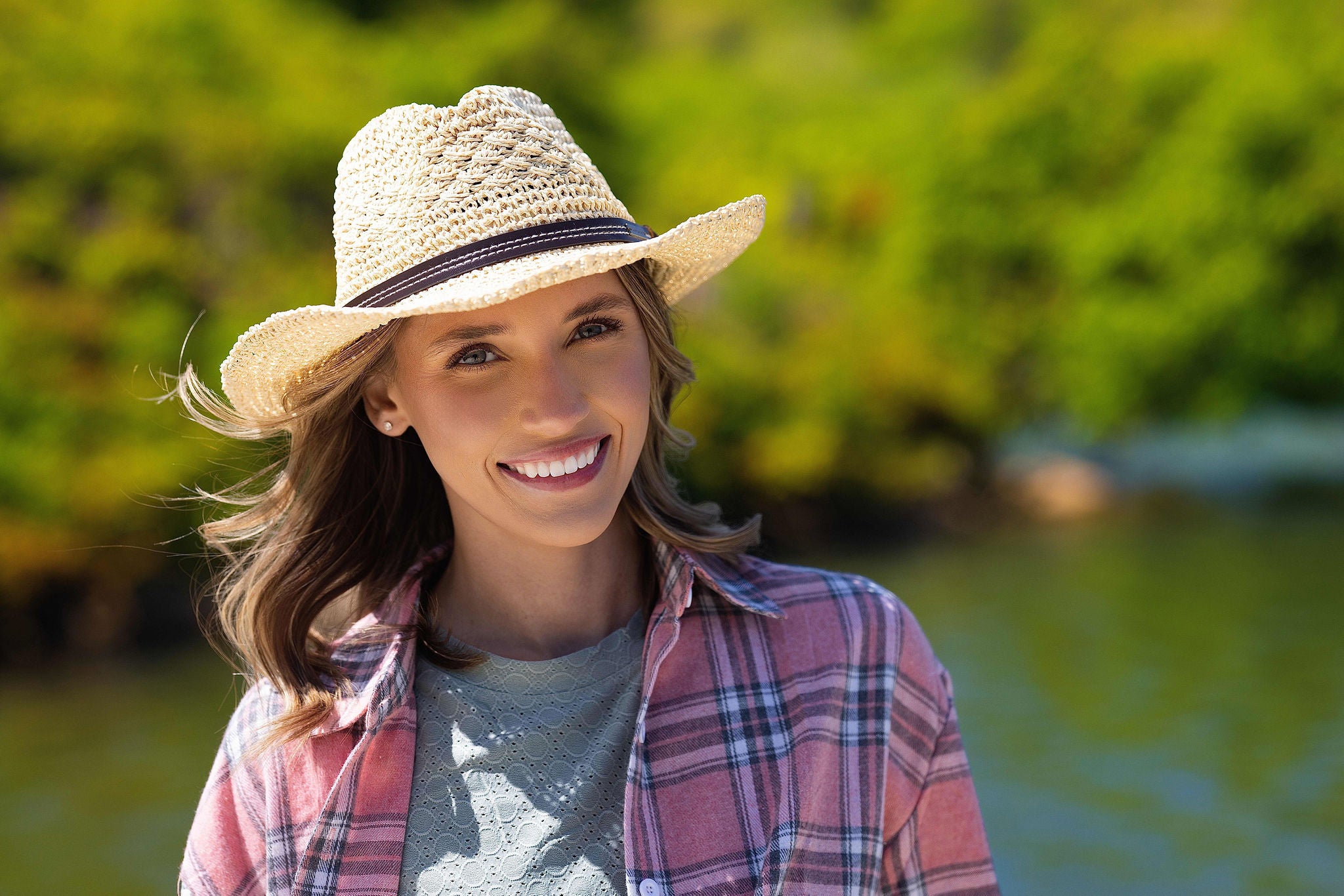 Lakota Straw Cow girl Western Hat