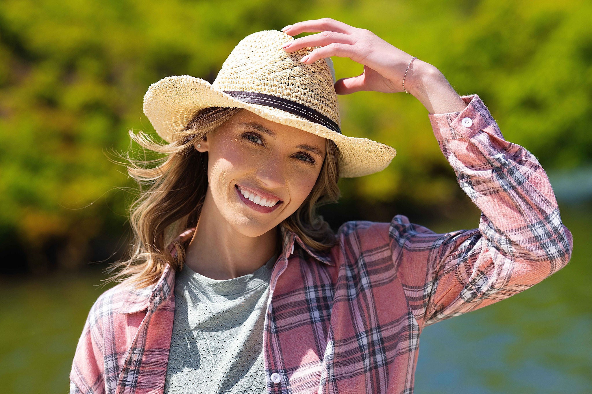 Lakota Straw Cow girl Western Hat
