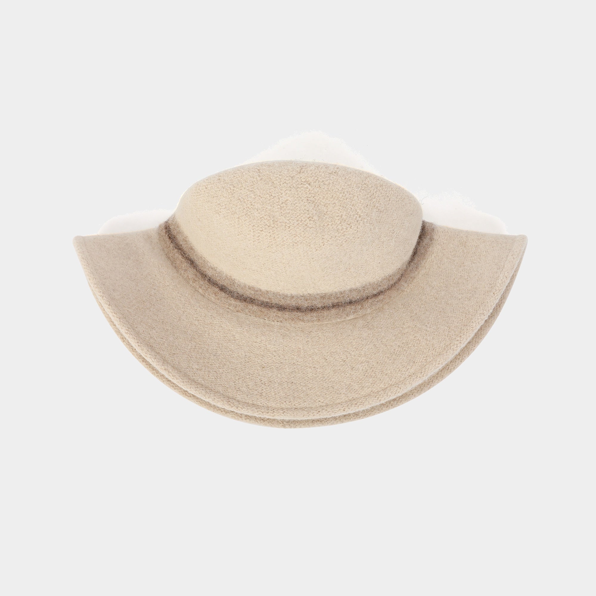SOHO Wool Wide-Brim Knit Hat