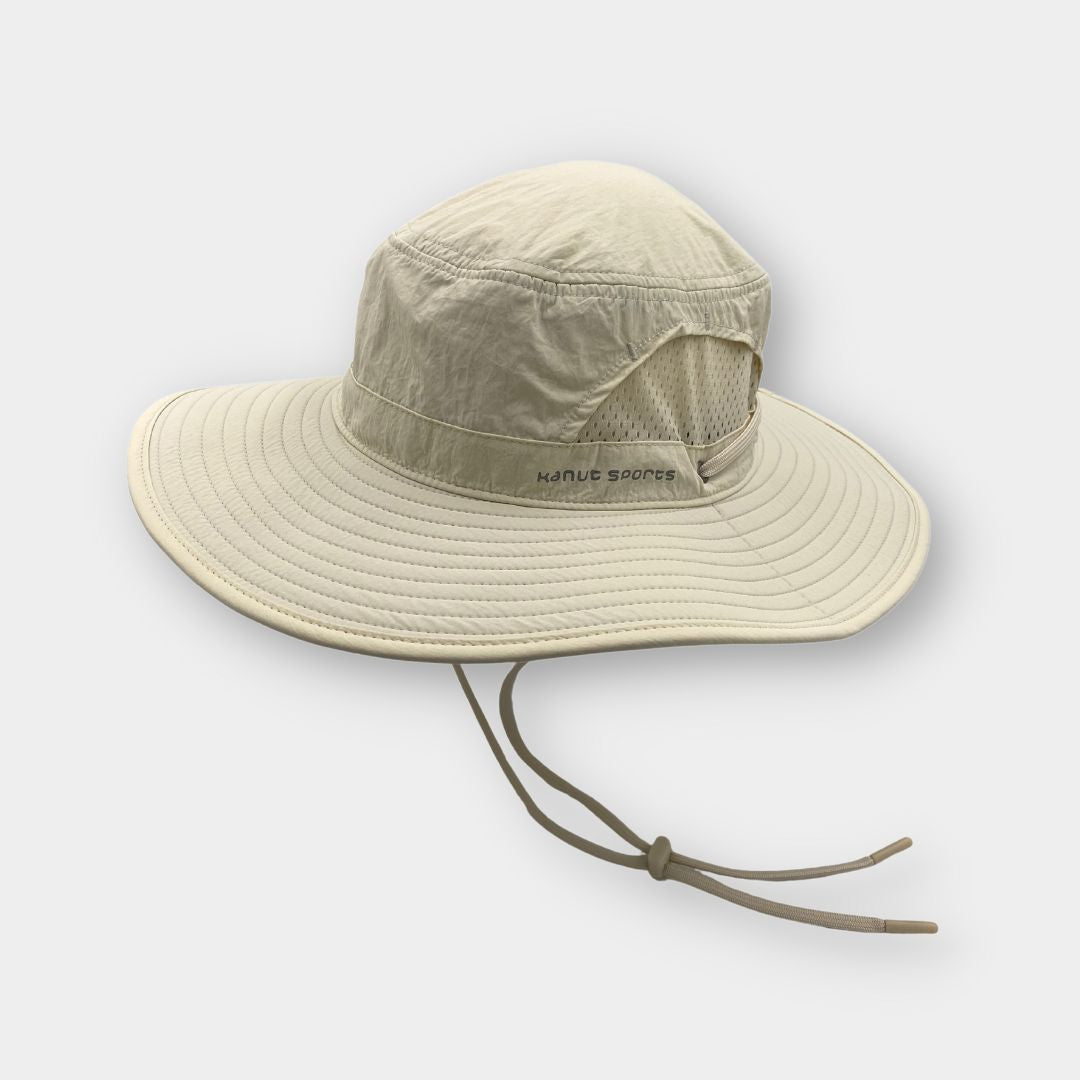 Jemez Bonnie Hat w/Tuckable Neck Drape Natural / L